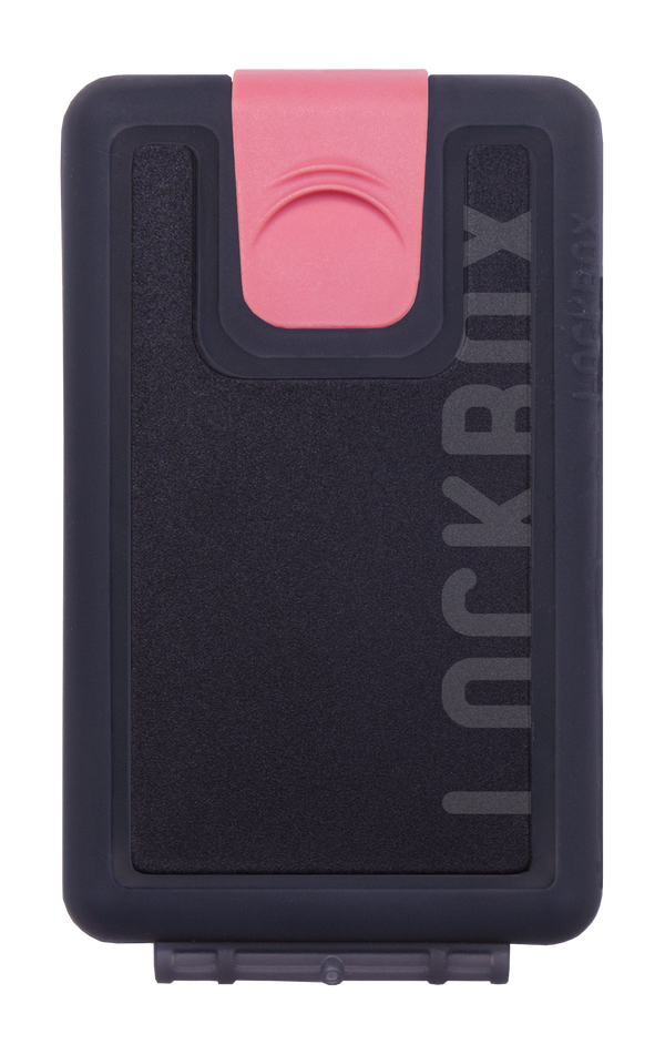 Lockbox Basic Black negra clip rosa