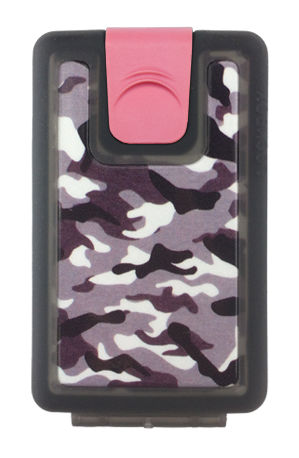 Lockbox Camo antracita clip rosa