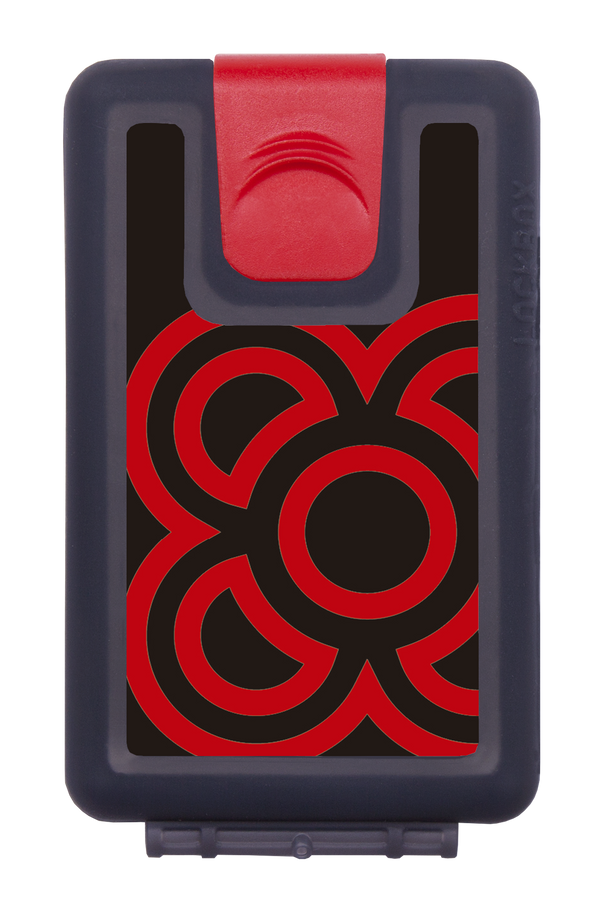 Lockbox Panot Red Black Background