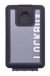 Lockbox Transp Grey Silver plata clip negro
