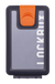 Lockbox Transp Grey Silver plata clip naranja