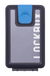 Lockbox Transp Grey Silver plata clip azul
